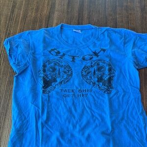 Gildan Blue Skull Graphic Men's Tee